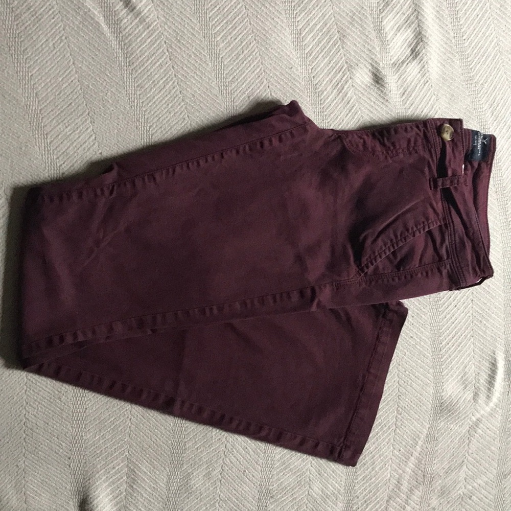 Burgundy American Eagle Pants